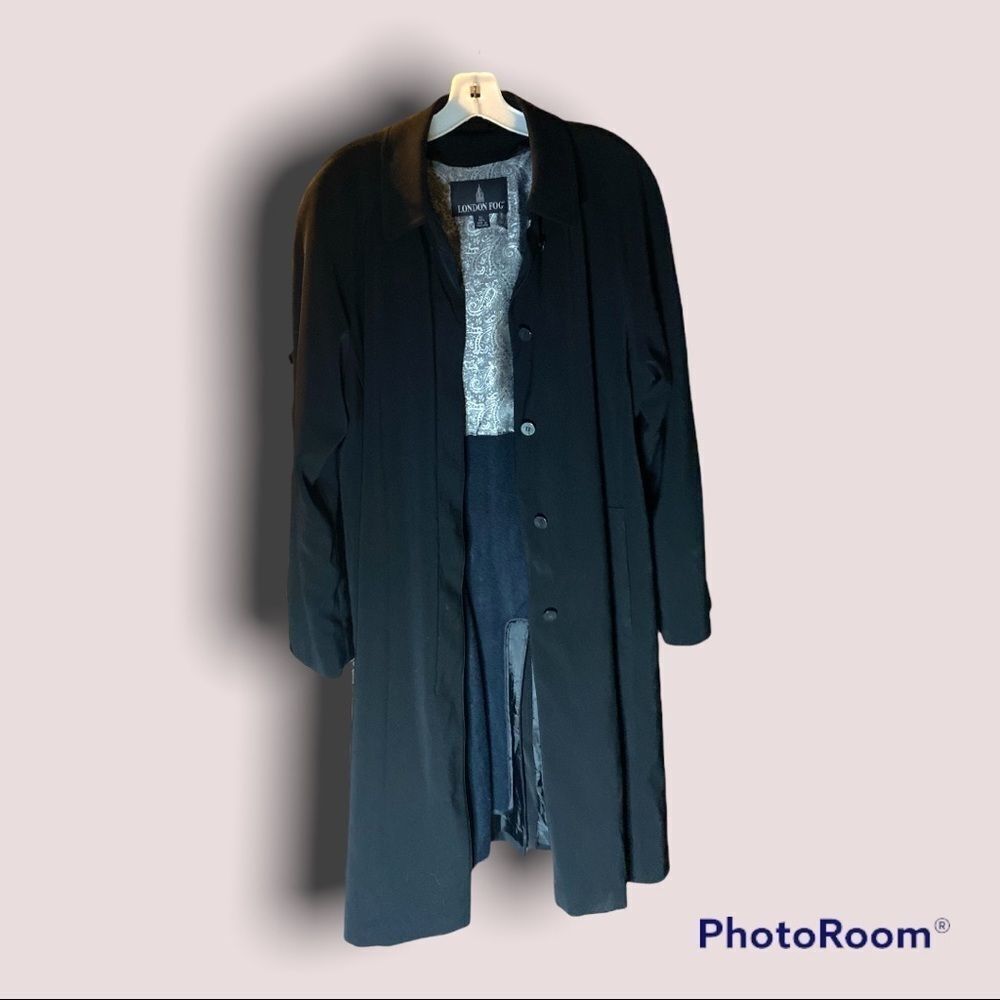 LONDON FOG Classic Water Resistant Trench w Warm, Removable Zip Out Lining
